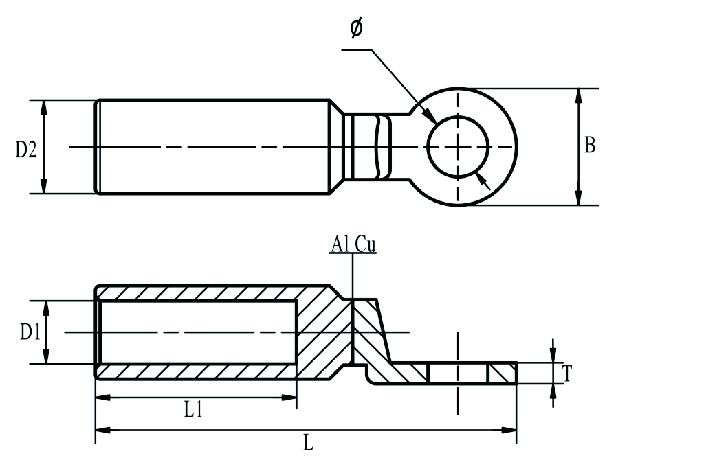 العروات ثنائية المعدن DTL-2